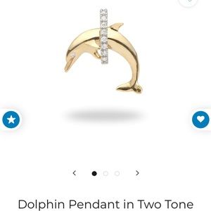 Maui divers dolphin pendant with diamonds